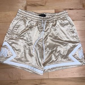 Amiri Gold/Cream Boxing Shorts
